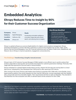 Eltropy Embedded Analytics Case Study